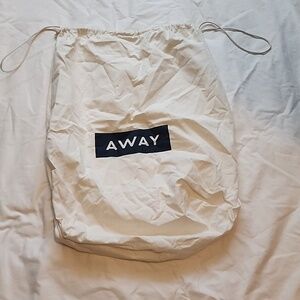 Away White Dust Bag Cover for Luggage and Laundry